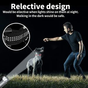 <span class=keywords><strong>Collar</strong></span> reflectante ajustable de nailon de 360 ° con soporte protector AirTag y cubierta de mango. - Product Image 5