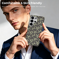 Étui en cuir PU texturé en fibre d'aramide MOCOME pour Samsung S26 Ultra S25 Ultra S24 Plus, étui magnétique antichoc de qualité militaire