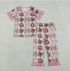 Wholesale Summer Dresses <strong>St</strong>-<strong>Patricks</strong>-<strong>Day</strong> Four-Leaf Clover Prints Girls <strong>Outfit</strong> Set - Product Image 5