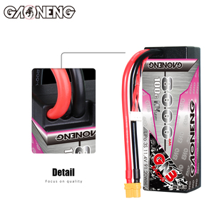 Batería LiPo RC GNB GAONENG 8000MAH 3S 3S2P HV 11.4V 100C 200C XT60 para Coches de Carreras RC a Escala 1/8 1/10, Camiones y Buggies, con Carcasa Rígida LiHV - Product Image 4