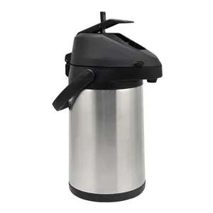 2.2 Liter Airpot Thermal Coffee Carafe Lever Action Stainless Steel Insulated