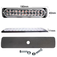 Clignotant stroboscopique Led voyant d'avertissement d'urgence pour camion tout-terrain remorque voiture Led travail lumière côté marqueur feux d'avertissement 24 LED