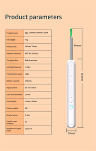 NE3-C Pro Dispositivo per la Pulizia delle Orecchie, Elettrodomestico per la Cura Personale, Visibile e con Ricarica Type-C, Connessione Wi-Fi e Base - Product Image 6
