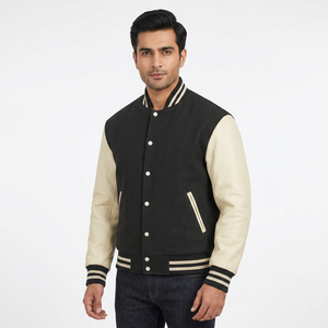 Chaquetas Varsity de Invierno para Hombre Más Buscadas, Diseño de Logotipo Personalizado y Tela de Lona, Ropa Larga en Venta - Product Image 1