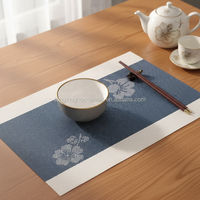 Set de table chinois en PVC gaufré, imperméable, résistant à la chaleur, isolant thermique, pour restaurant, résistant à l'huile