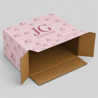 Boîte d'emballage de produit e-commerce en carton écologique recyclé avec séparateur, personnalisable avec logo imprimé, pour le transport de vin et de boissons