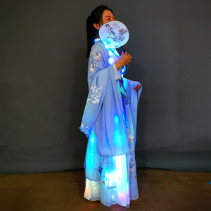 Traje de bailarina de club nocturno colorido con luz LED, traje de puesta en escena <span class=keywords><strong>Nightcrawler</strong></span> brillante colorido - Product Image 2