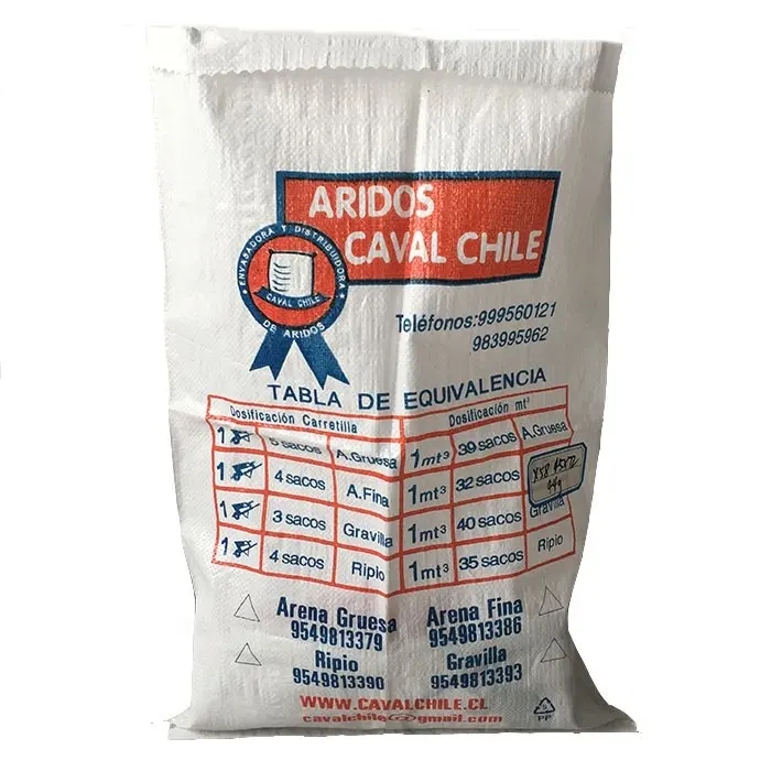 polypropylene agricultural flour potato feed sack for sale in Chile