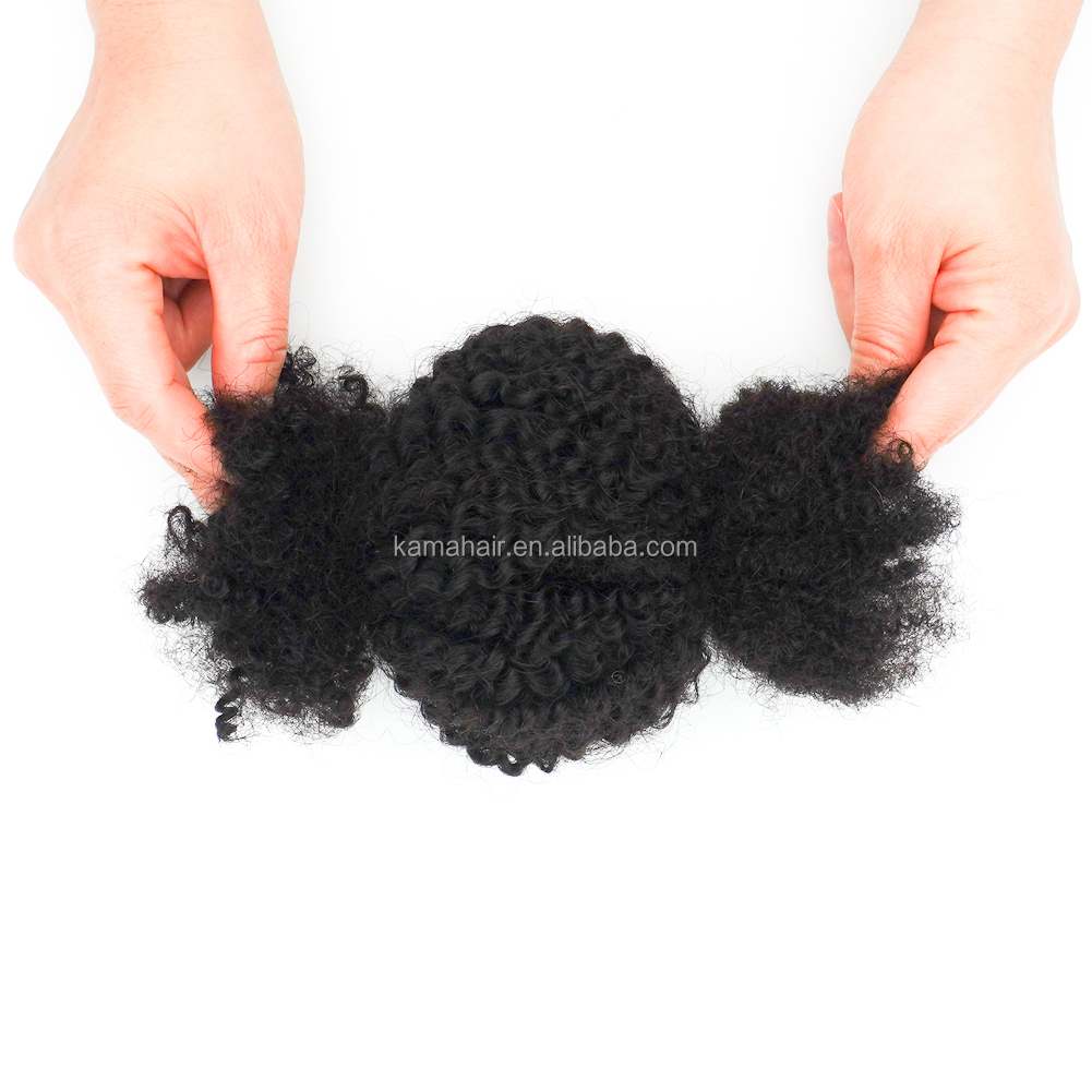 KAMA 4C Afro Kinky Bulk Virgin Brazilian Human Hair Marley Twists Braiding Spiral Curl Extensions for Black People Detail Section 8