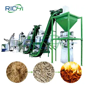 RICHI 1-2 T/H Renewable Energy Wood Pellet Plant