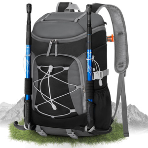 <b>Black</b> Outdoor <b>Backpack</b> Camping <b>Backpack</b> Hiking Bag Waterproof Lightweight Travel Trekking Mountaineering <b>Large</b> Capacity - Product Image 1