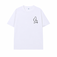 Individuell Besticktes Katzen-Hunde-Beste-Freunde-T-Shirt mit Minimalistischer Strichzeichnung als Geschenk und Bekleidung für Tierbesitzer