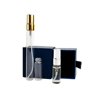 Perfume Tester Vial 2ml 3ml 5ml 10ml Glass Vials Refillable empty Perfume Samples Mini Glass Spray Bottles