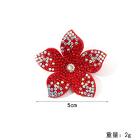 Appliques florales en strass faites à la main de 5 cm à coudre sur tissu pour vêtements de mariage, sacs, chaussures, chapeaux