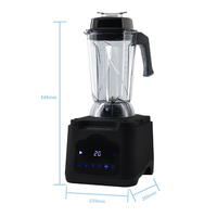2.5L 2000W Zware Multifunctionele Elektrische Touchpad Commerciële Blender Voor Fruit Sap Groenten Smoothie