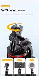 Perche à selfie C13D en gros avec support de téléphone portable séparé, trépied extensible et parapluie pour la photographie - Product Image 4