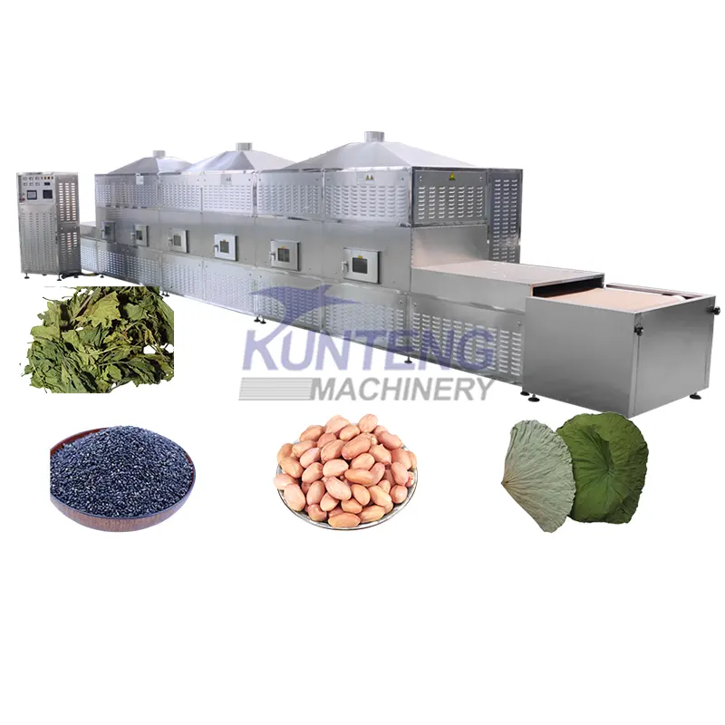 Máquina secadora de productos agrícolas Secador de microondas industrial de granos y nueces de China