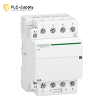 Contacteur modulaire A9C20844 4 pôles 4NO 40A 400V 220-240V AC, bobine haute performance, montage sur rail DIN pour système d'automatisation domestique