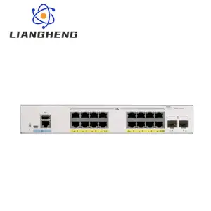 C1000 16x10/100/1000 portas Ethernet 2x1G SFP uplinks com interruptores externos da série C1000 C1000-16T-E-2G-L