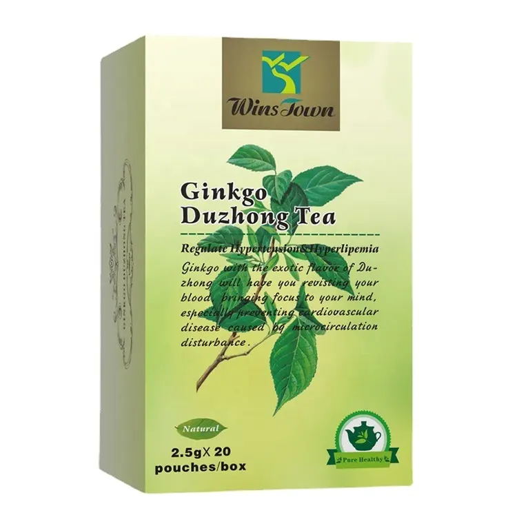 Private Label Kräuter Ginkgo Duzhong Tee anpassen Natürlicher Bio-Geschmack Kräutertee