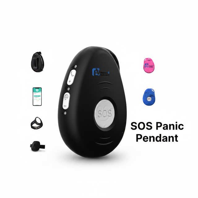 Personal Smart GPS Tracker EV-07B SOS Panic Pendant Man Down Alarm Lone Workers Location Device with APP/WEB Monitoring Service