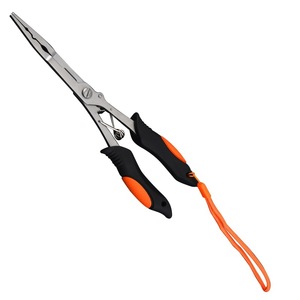 Multifunctional <b>Long</b> <b>Nose</b> Stainless Steel Fishing Pliers Lure Pliers With Safety Lanyard For Hook Removing Line Cutting Split Ri - Product Image 5