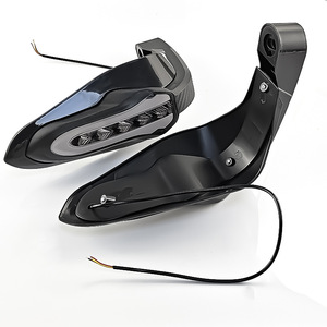 Protector de Manos para Motocicleta Qiangye, Negro, con Luces LED de Señalización, Protección de Seguridad, Accesorios para Manillar, Modificación Todoterreno - Product Image 3