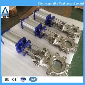 Tkfm công nghiệp 2in dn125 PN16 thép không gỉ mặt bích khí nén trượt dao Van cổng biểu tượng - Product Image 6