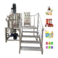Machine industrielle automatique de fabrication de savon liquide et de détergent DZJX avec moteur, capacité 200L, mélangeur homogénéisateur pour shampoing et lessive