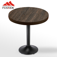 FUSHAN Table à manger ronde moderne en mélamine avec chaises pour café