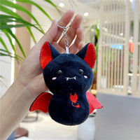 Porte-clés pendentif chauve-souris en peluche mignon de 12 cm, style dessin animé, pour machine à griffes, animaux en peluche, jouets, cadeau d'Halloween