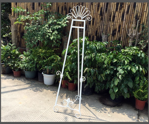 Chevalet en <span class=keywords><strong>fer</strong></span> forgé <span class=keywords><strong>de</strong></span> style européen, support <span class=keywords><strong>de</strong></span> présentation pour accessoires <span class=keywords><strong>de</strong></span> mariage, support pour peinture à l'huile et croquis, cadre <span class=keywords><strong>de</strong></span> support pour panneaux KT - Product Image 4