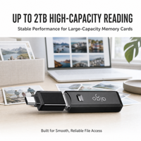Lecteur de cartes USB 2.0 SD MicroSD double fente, adaptateur USB-A sans pilote pour les laboratoires informatiques scolaires et le transfert de fichiers multimédias en classe