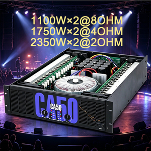 เครื่องขยายเสียง CA50 ระดับมืออาชีพ 2 แชนแนล 2700 วัตต์ 2 โอห์ม เครื่องขยายเสียง CA50 3U กำลังขับสูง ตัวเครื่องอะลูมิเนียม สำหรับการแสดงบนเวที - Product Image 2