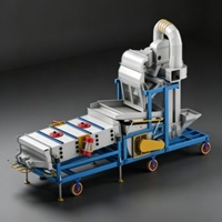 Machine automatique de nettoyage de graines et de céréales combinée pour blé, sorgho, riz, avec fonctions de déstonage, élimination de la paille, de la poussière, de la moisissure et des coquilles