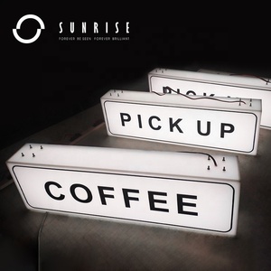 Light 3d Light Box SUNRISE SIGN Manufacturer Custom Frameless 3D Rectangle Acrylic Light Box Rimless Acrylic Lighting Box