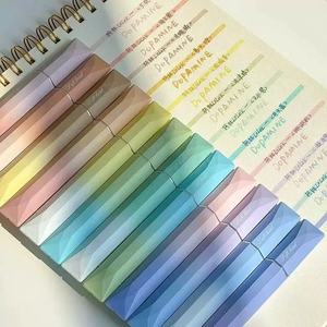 Juego de Marcadores Pastel con Punta Oblicua, 12 Colores para Codificación por Colores, Planificación y Diario - Product Image 1