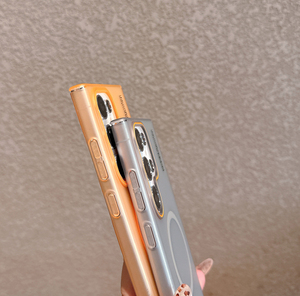 Custodia per telefono opaca traslucida per PC con pelle magnetica per <span class=keywords><strong>Samsung</strong></span> <span class=keywords><strong>S22</strong></span> S23 S24 S25 <span class=keywords><strong>Ultra</strong></span> rigida con ricarica Wireless <span class=keywords><strong>Cover</strong></span> antiurto - Product Image 4