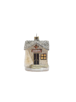Décorations de Noël sélectionnées : Verres à vin, bonbons et maisons de campagne festives