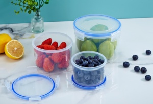 Trung Quốc-thực hiện lò vi ba kín thực phẩm lưu trữ <span class=keywords><strong>container</strong></span> PP nhựa Nhà Bếp Đựng thức ăn tổ chức cho ngũ cốc lưu trữ Jar - Product Image 5