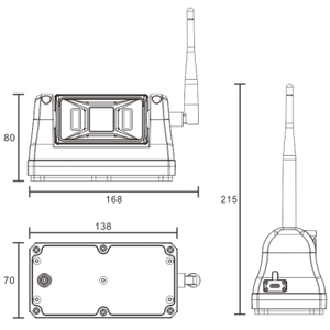 Cámara de Reversa Inalámbrica <span class=keywords><strong>para</strong></span> RV con Monitor, Fuente de Alimentación, Batería Recargable Magnética <span class=keywords><strong>para</strong></span> Sistema de Visión Trasera de Autocaravanas y Camiones - Product Image 2