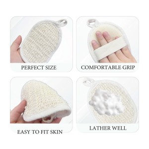 100% naturel Luffa et tissu éponge matériaux <span class=keywords><strong>Loofa</strong></span> /Sisal/coton chanvre tampons corps épurateur corps éponge - Product Image 6