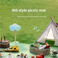 Tapis de pique-nique imperméable et durable en tissu Oxford épaissi pour camping, barbecue, plage - Tapis portable anti-humidité