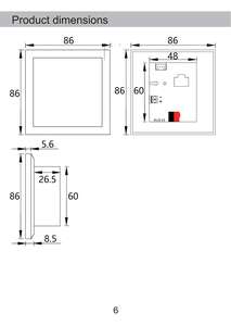 Pantalla táctil LCD capacitiva de 4 pulgadas, interfaz KNX, PC industrial con fuente de alimentación auxiliar de 24V, compatible con temas personalizables - Product Image 3
