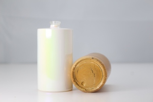 Factory High Purity 50ml 100ml Gold White Glass Fragrance Bottle Empty Perfume Flacon Glass Perfume Bottle with Carton Printing - Product Image 2