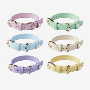<span class=keywords><strong>Collar</strong></span> de perro de cuero auténtico de lujo con juego de correas ecológico suave y transpirable acolchado para mascotas modernas estilo personalizado - Product Image 2