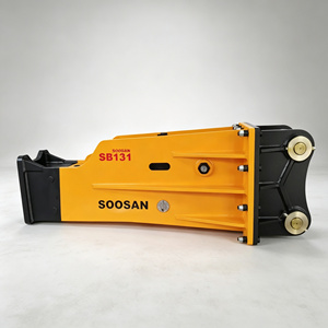 Martillo Hidráulico Tipo Caja SOOSAN SB131 con Cincel de 165 mm para Excavadora de 30-38 Toneladas, Martillo Demoledor de Roca - Product Image 1