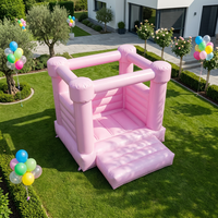Château Gonflable Rose Sucré en PVC pour Filles, Idéal pour Fêtes, Mariages, Location et Jeux en Jardin – Vente en Gros Usine