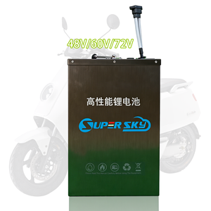 ชุดแบตเตอรี่ลิเธียมไอออน2ล้อแบบชาร์จไฟได้แบตเตอรี่ Lifepo4 60ah 45AH ขนาด72โวลต์ - Product Image 1