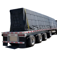Bâche de camion robuste pour bois et acier, enduite de vinyle 60 % PVC 35 % polyester, imperméable et anti-UV